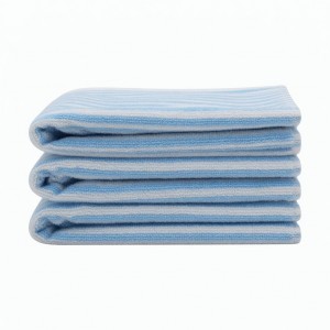 Imabari Towel Wash Towel Set of 3 Light Blue Striped 36cm x 34cm