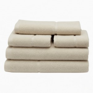 Imabari Towel Set of 4 Unbleached Towels, Face & Hand Size