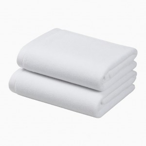 Imabari Towel White Bath Towel Set of 2 Cotton 100% Wooden Box
