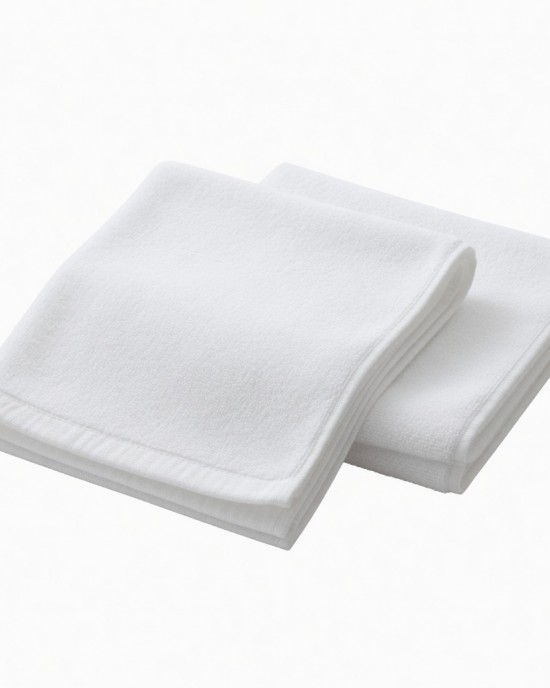 Imabari Towel White Wash Towel Set 34cm x 34-36cm 2pcs