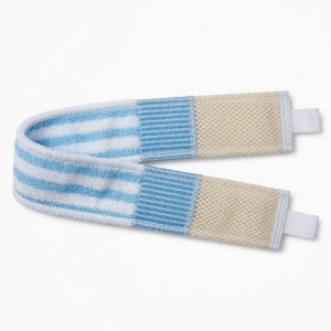 1pc Bath Scrubber Rub Towel Massage Strap Tanning Oil Pull Back Strip Shower