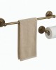 Antique Brass Bathroom Accessories Set Wall Mounted Towel Rail Toilet Paper Hold