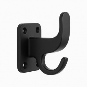 Towel Hooks for Bathrooms, Matte Black Towel Hook for Kitchen Bathroom, SUS30
