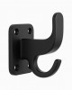 Towel Hooks for Bathrooms, Matte Black Towel Hook for Kitchen Bathroom, SUS30