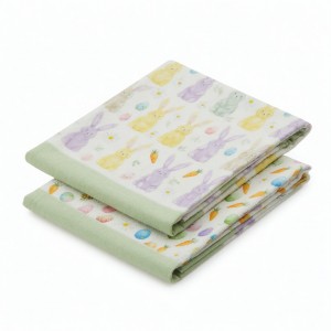 Happy Easter Tea Towel Hand Towel Set Of 2 Easter Decor New Easter Gift Bunny