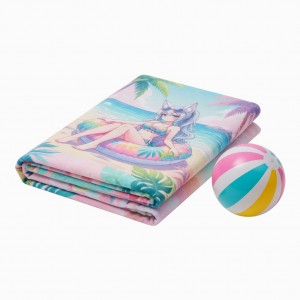 Gamersupps Silvervale Summer Drop Beach Towel and Beach Ball Set - IN HAND