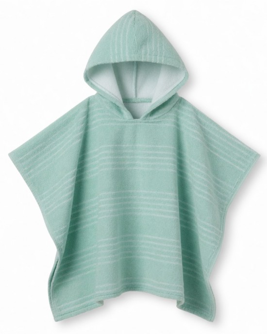 Kids 85cm Poncho, 75cm Baby Bath Beach Hooded Towel Cotton Bathrobe Gift 0-6 Yrs