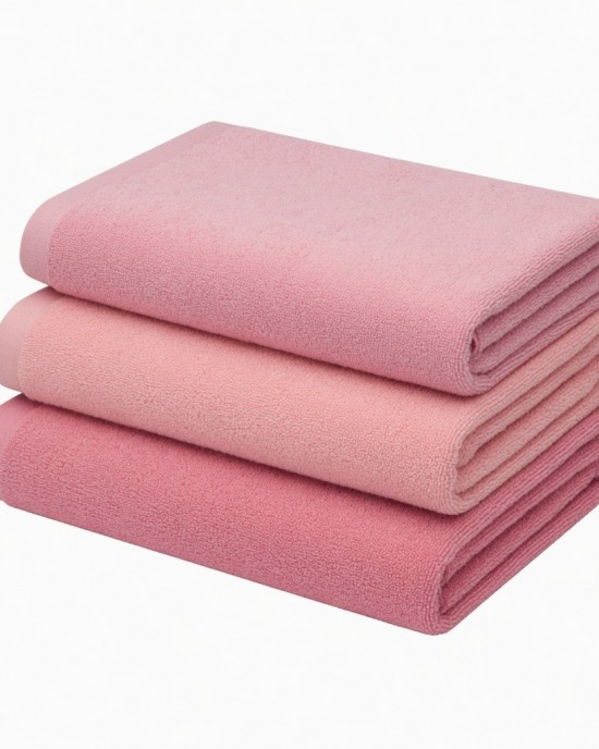Vintage Cannon Pink Towel Set of Three
