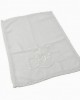VTG 90s White Embroidered Hankie Finger Towel Handmade Christmas 17x11” Doily