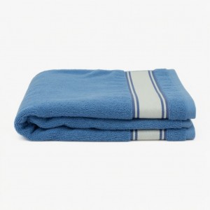 Market Blue Bath Towel Good Condition Box Opened, Minor