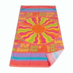 Y2K BEACH TOWEL SUN JUNKIE SUNBATHING BEACH TOWEL USED
