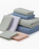 Oxford 6Piece 100% Cotton Towel Set – Yarn Dyed Jacquard & Solid – Includes 2
