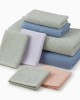 Oxford 6Piece 100% Cotton Towel Set – Yarn Dyed Jacquard & Solid – Includes 2