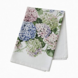 Laura Stoddart Designer Tea Towel Kitchen Floral Flower Hydrangeas Gardeners