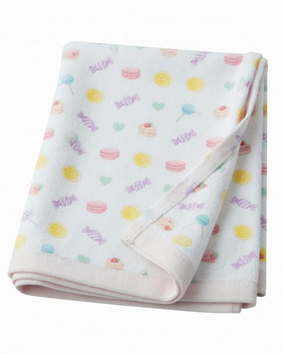 Dokodemo Issho Sweets Pattern Hand Towel Handkerchief
