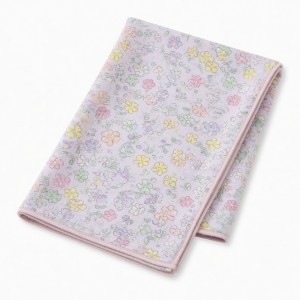 Pastel Flower Collection Hand Towel & Zipper Charm Set